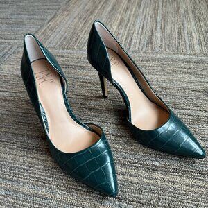 INC Womens Pointy Toe Stiletto High Heel Pumps in Alligator Green Size 7M